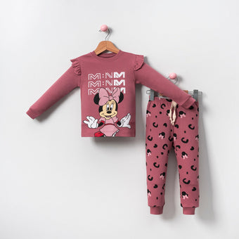 Mini Minnie Girls Cotton Pyjamas