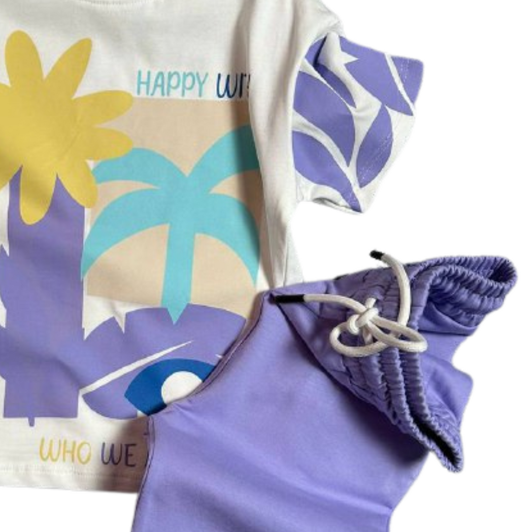 Ensemble de jogging pour filles Happy Summer