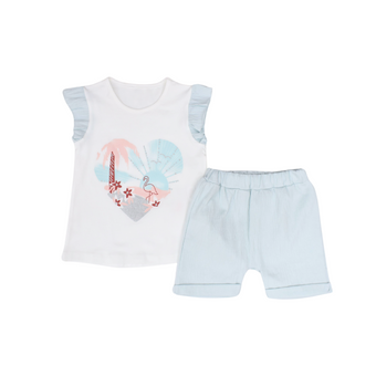 Tropical Heart Girls Casual Set