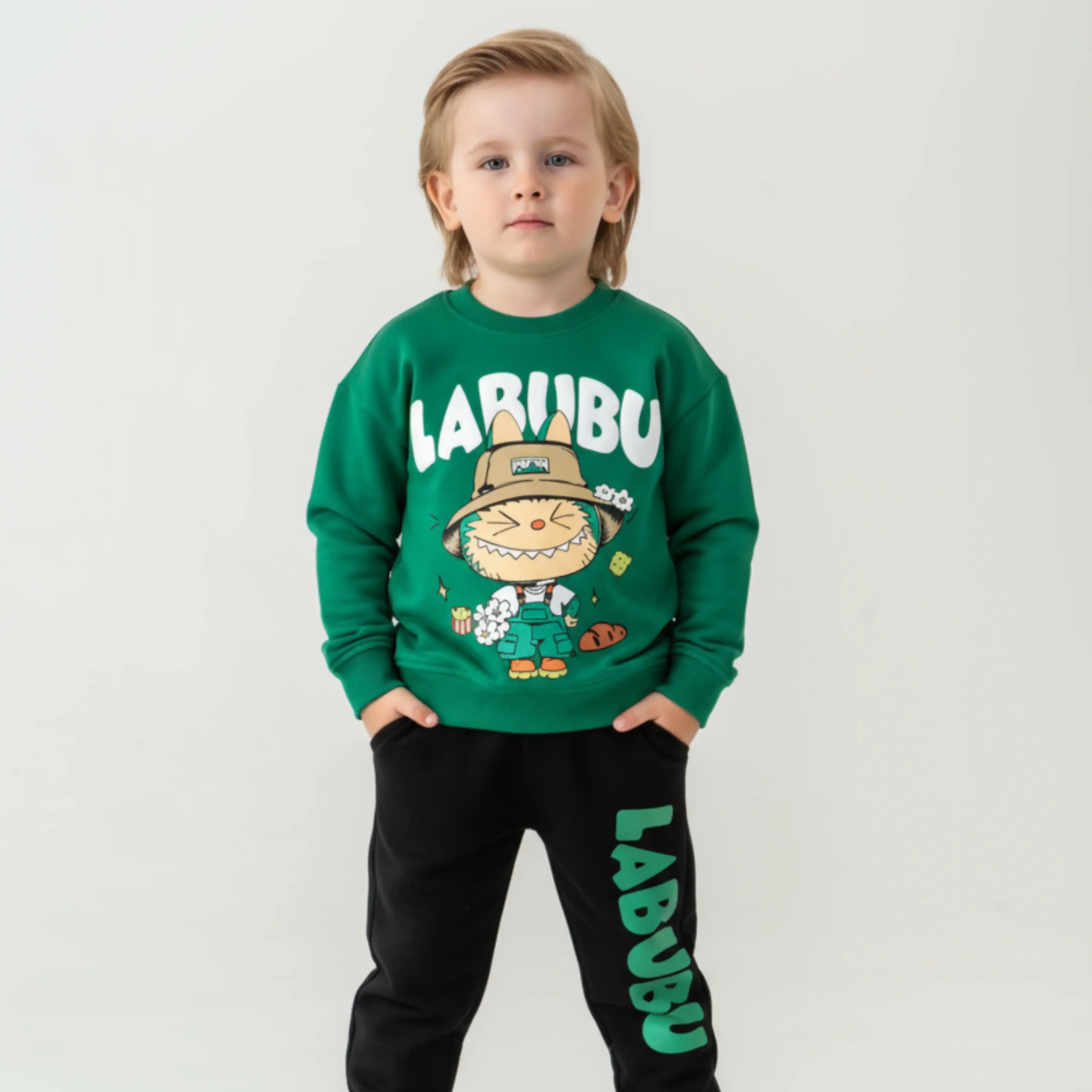 LA-BU-BU Boys Joggers Set