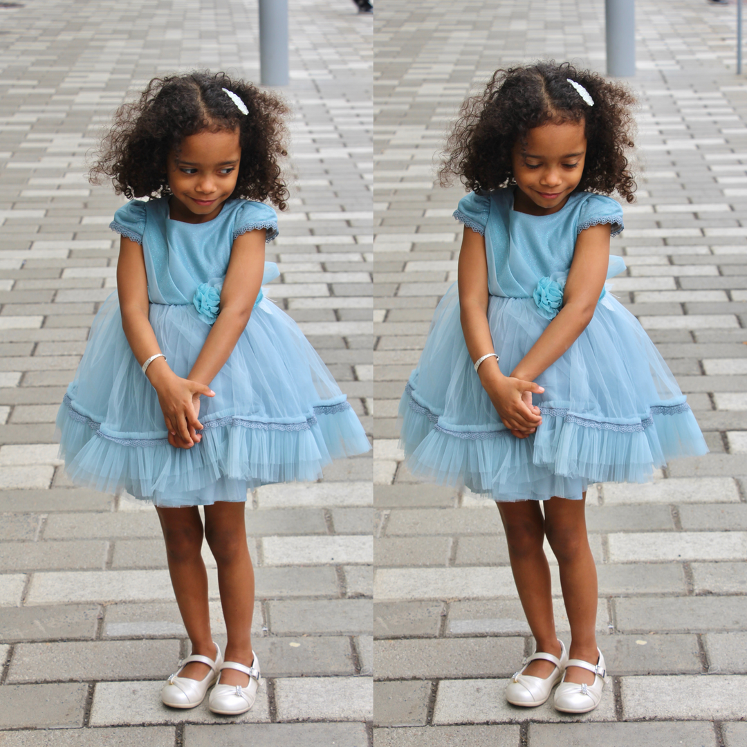 Bright Flower Girls Formal Dress
