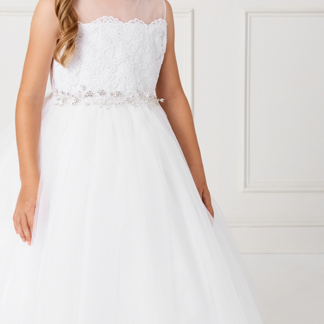 Isabella Ivory Girls Formal Dress