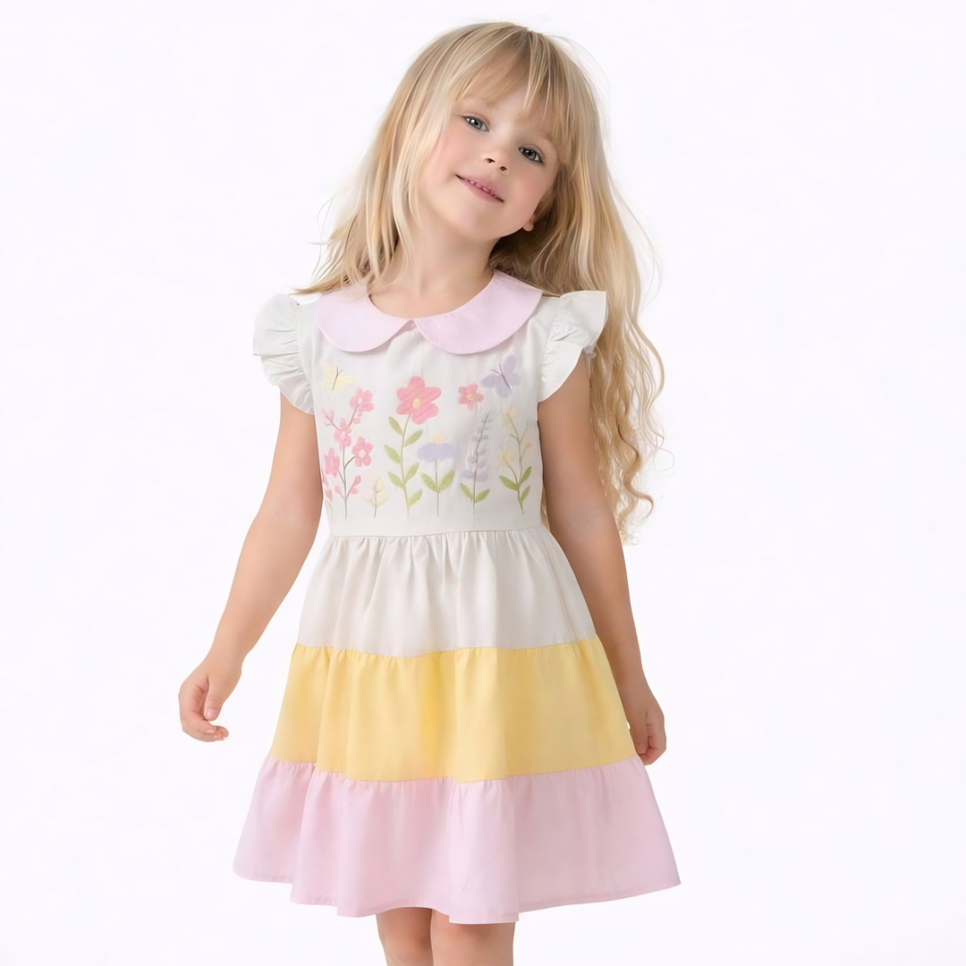Robe décontractée jardin pastel