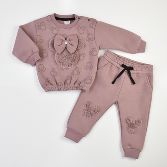 Snuggly Bow Baby Chic Set