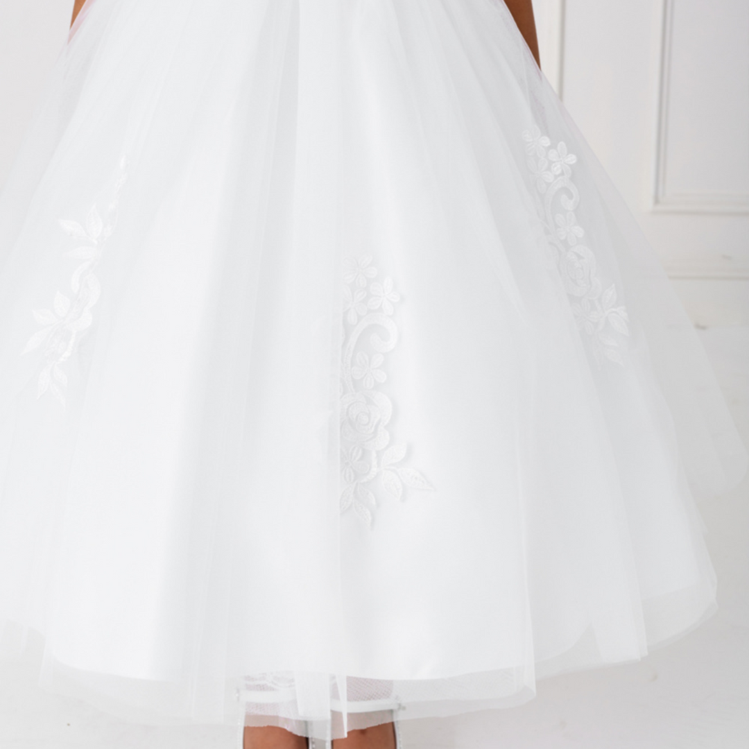 Robe de soirée en dentelle Leila pour filles