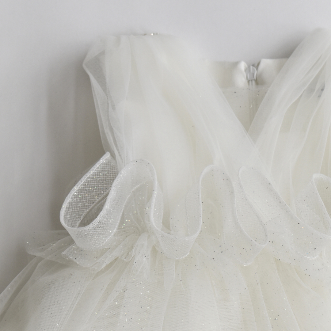 Robe formelle pour filles étoiles scintillantes