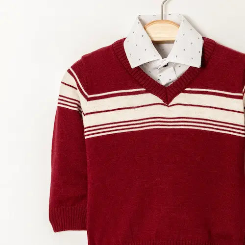 Navy Nice Sweater Jeans Set