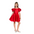 Miss playful red dress for teens