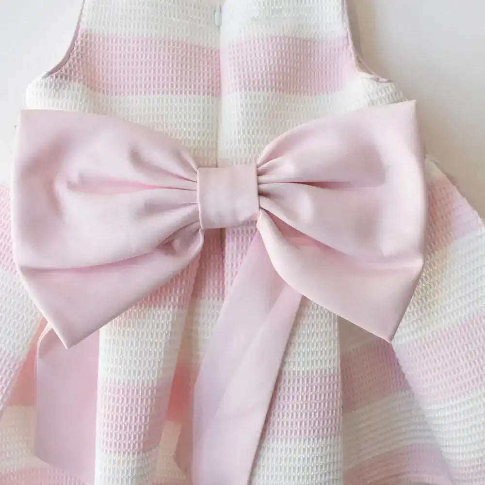 Sweet Stripe Formal Baby Dress