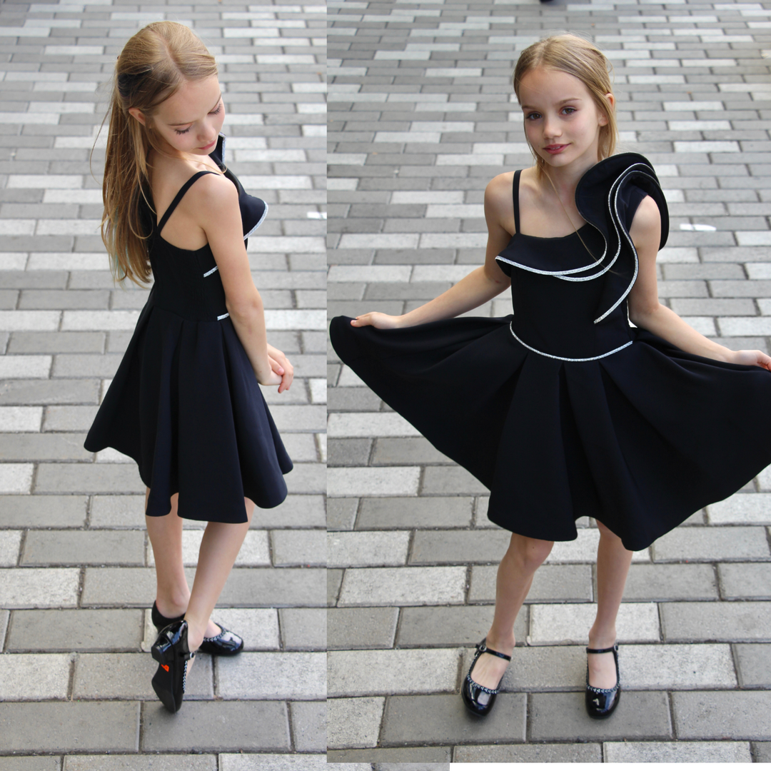 Robe de soirée élégante pour préadolescentes de célébrités