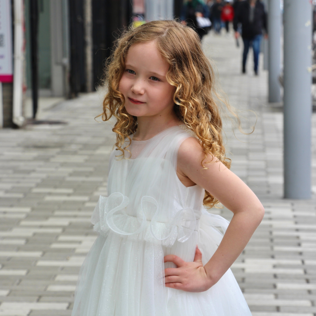 Robe formelle pour filles étoiles scintillantes