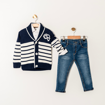 Varsity Boy Sweater Jeans Set