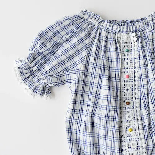 Stylish Square Girls Denim Set