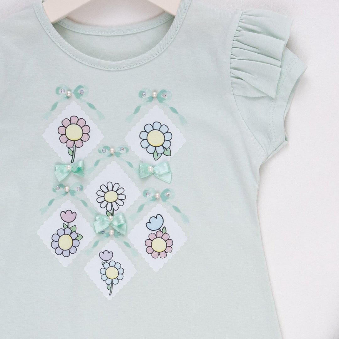 Ensemble jupe fille Blue Blossom