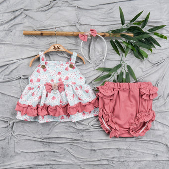 Strawberry Baby Girl Dress