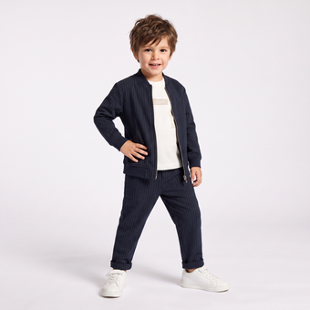 Soft Stripes Boys 3PC Dress Set