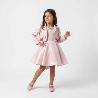 Satin Stella Girls Bolero Dress