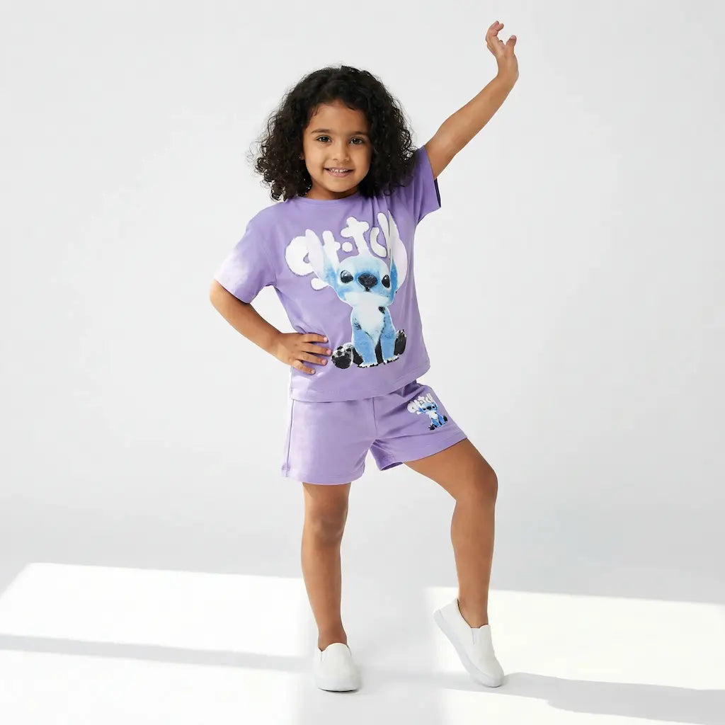 Ohana Vibes Girls Short Set