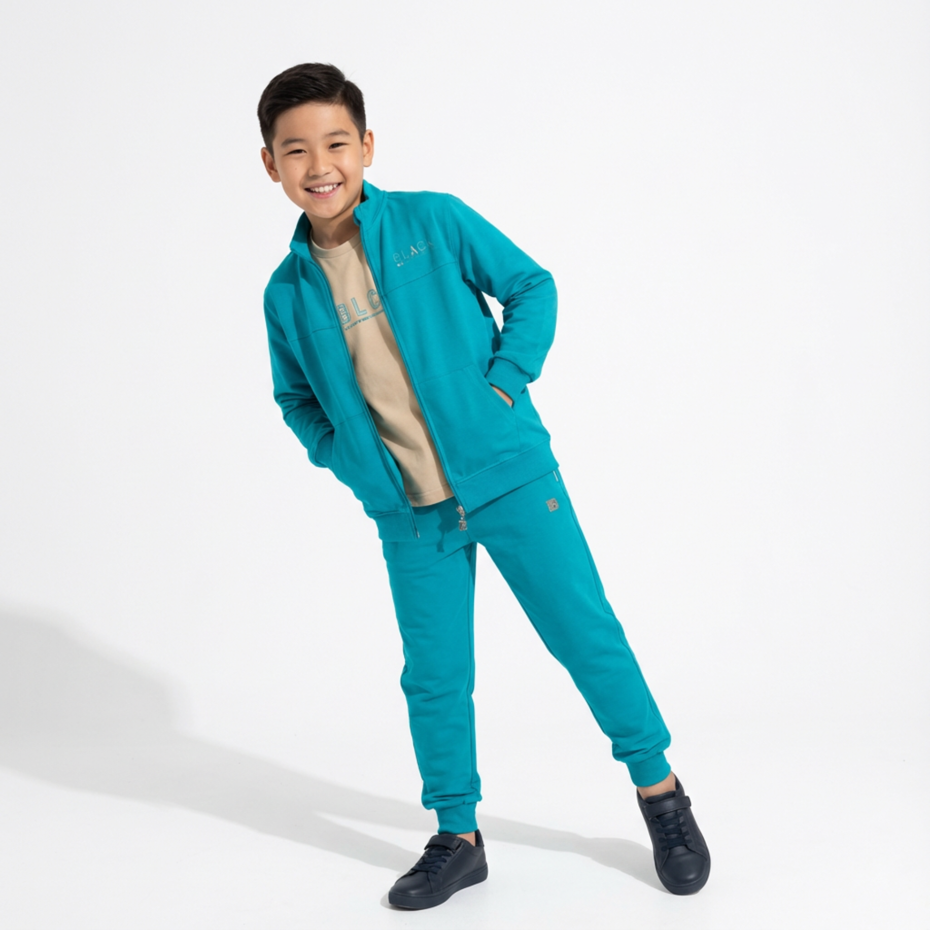 Zip-Up Tracksuit Unisex Casual Set