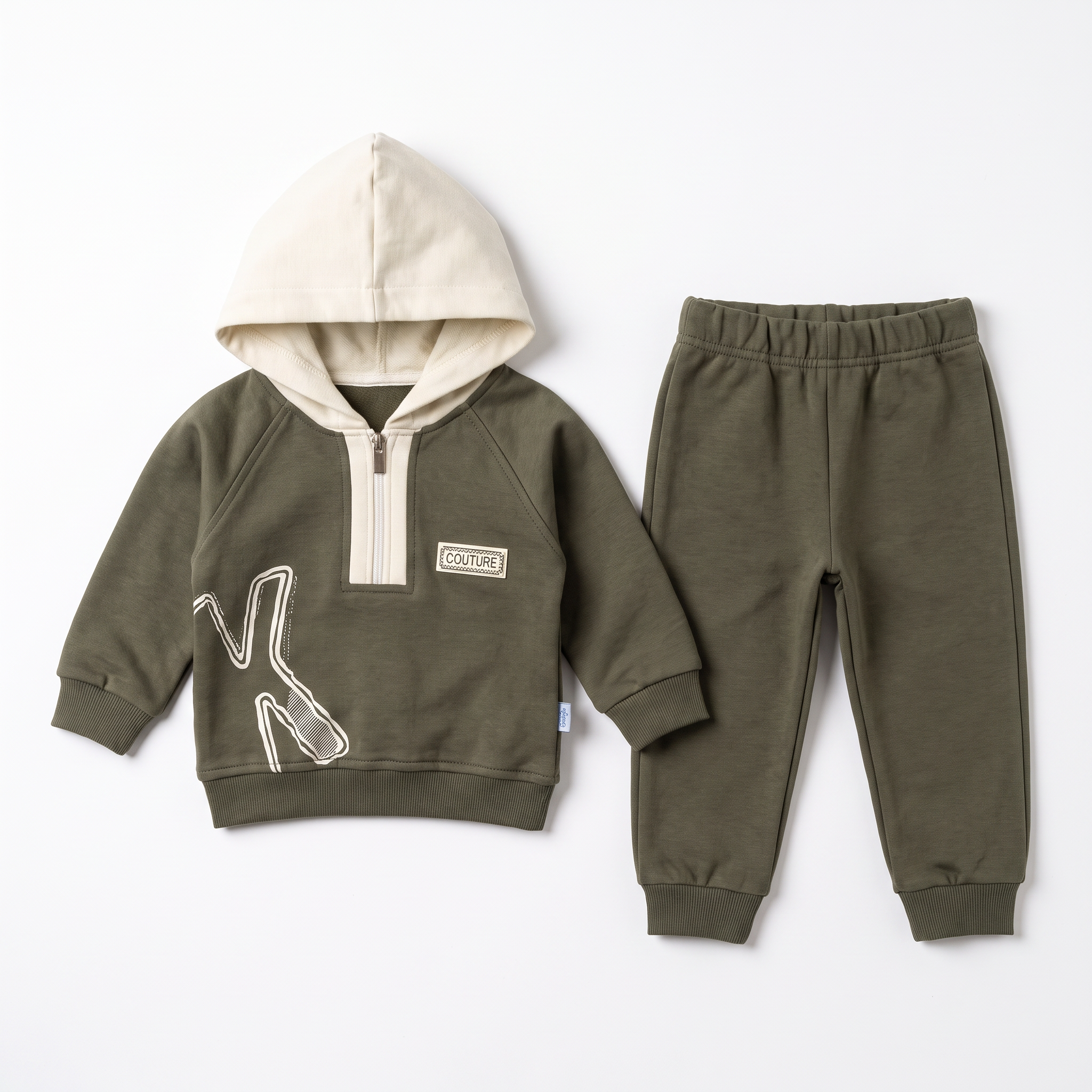 Ensemble de jogging élégant en coton couture