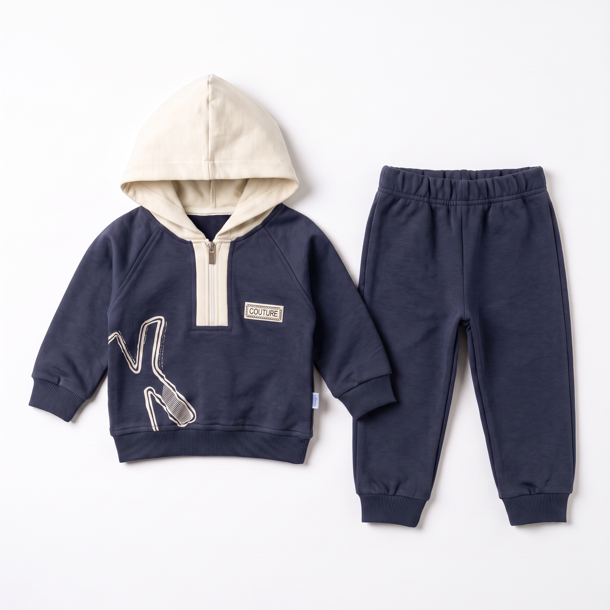 Ensemble de jogging élégant en coton couture