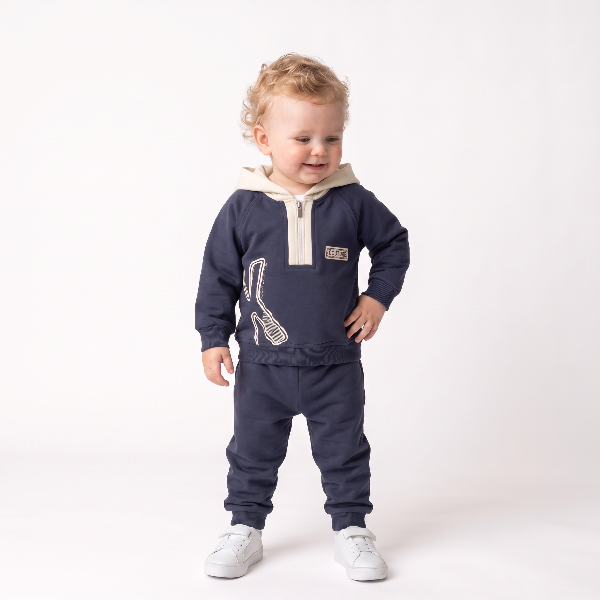 Ensemble de jogging élégant en coton couture