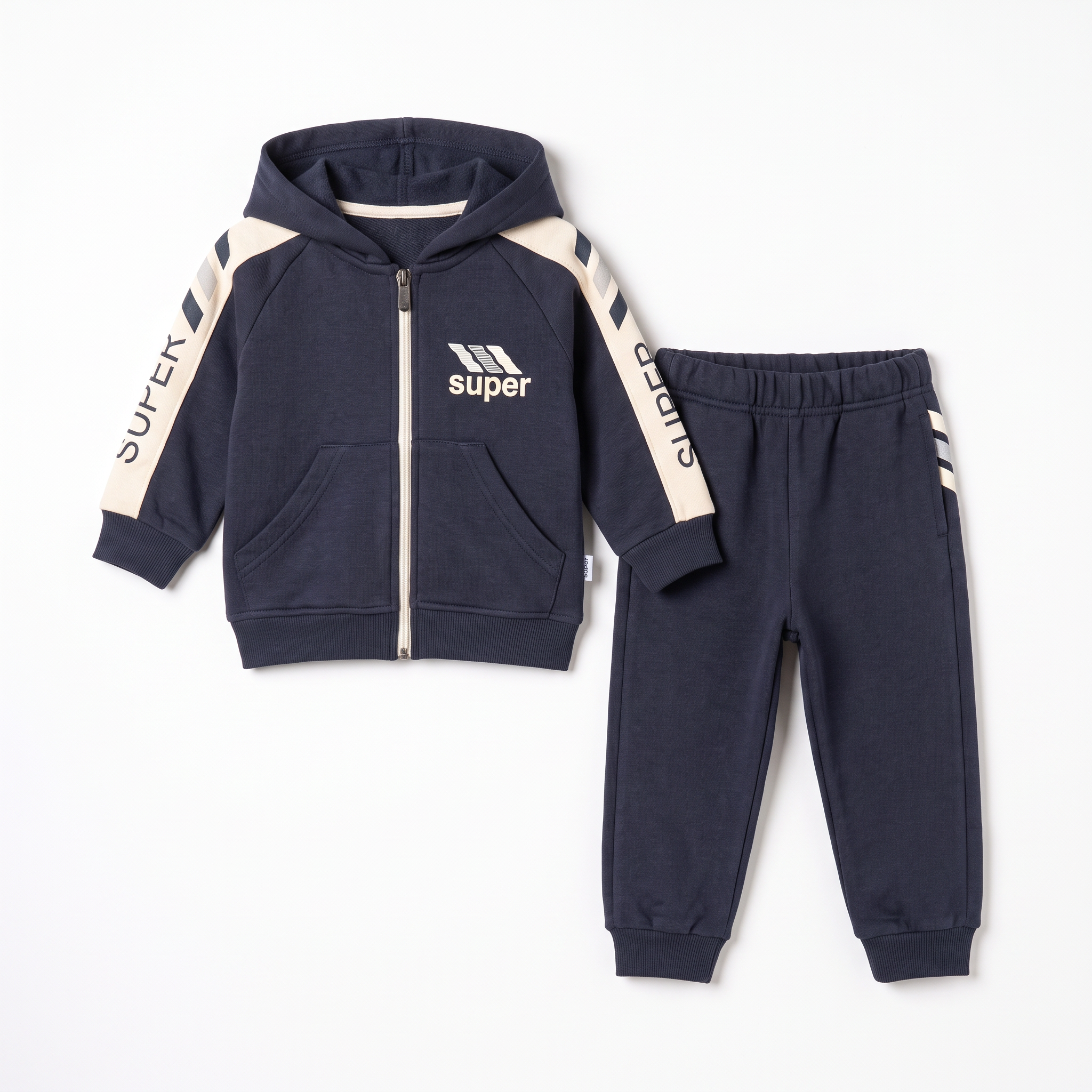 Mini Mood Cotton Joggers Set
