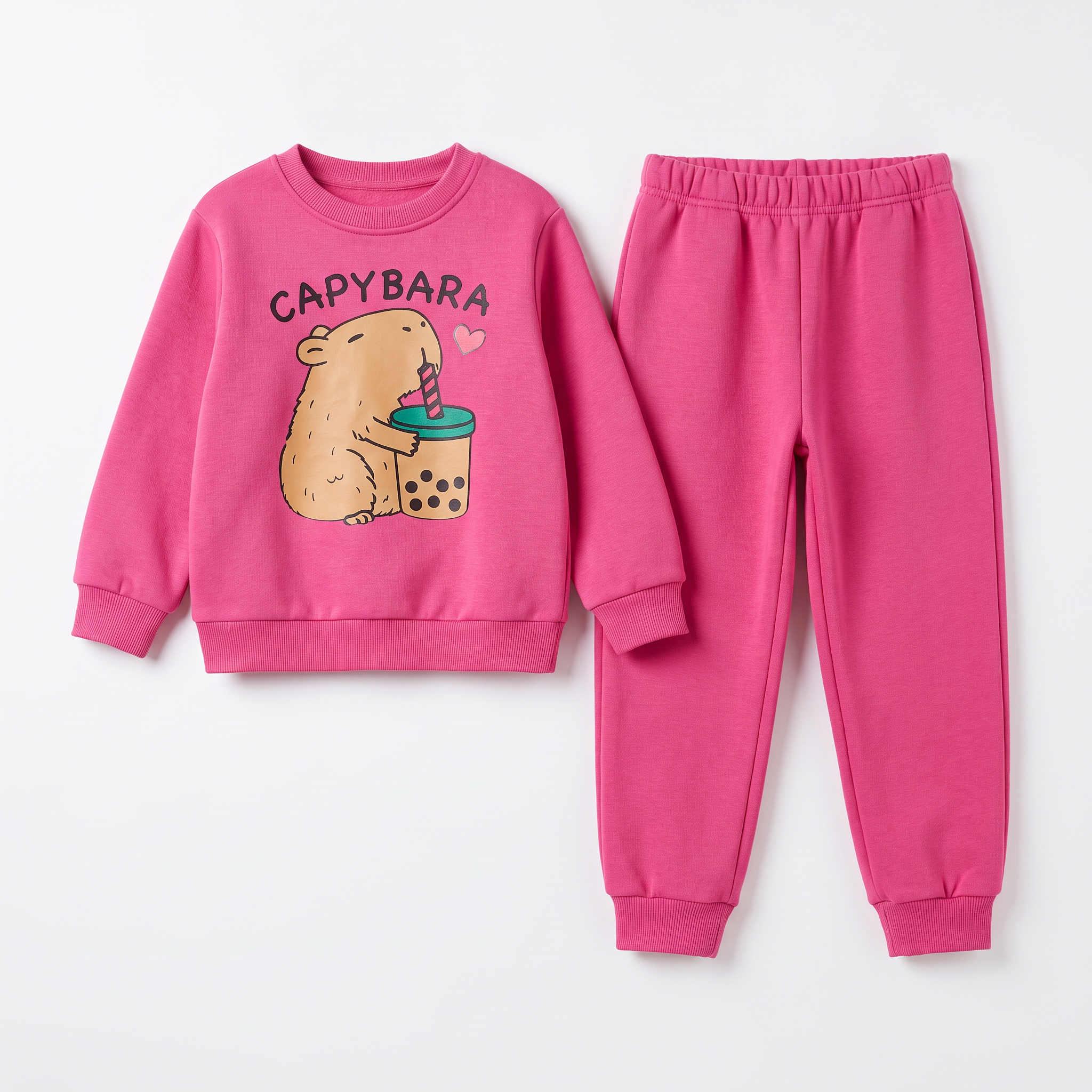 Capibara Tea Cotton Jogger Set