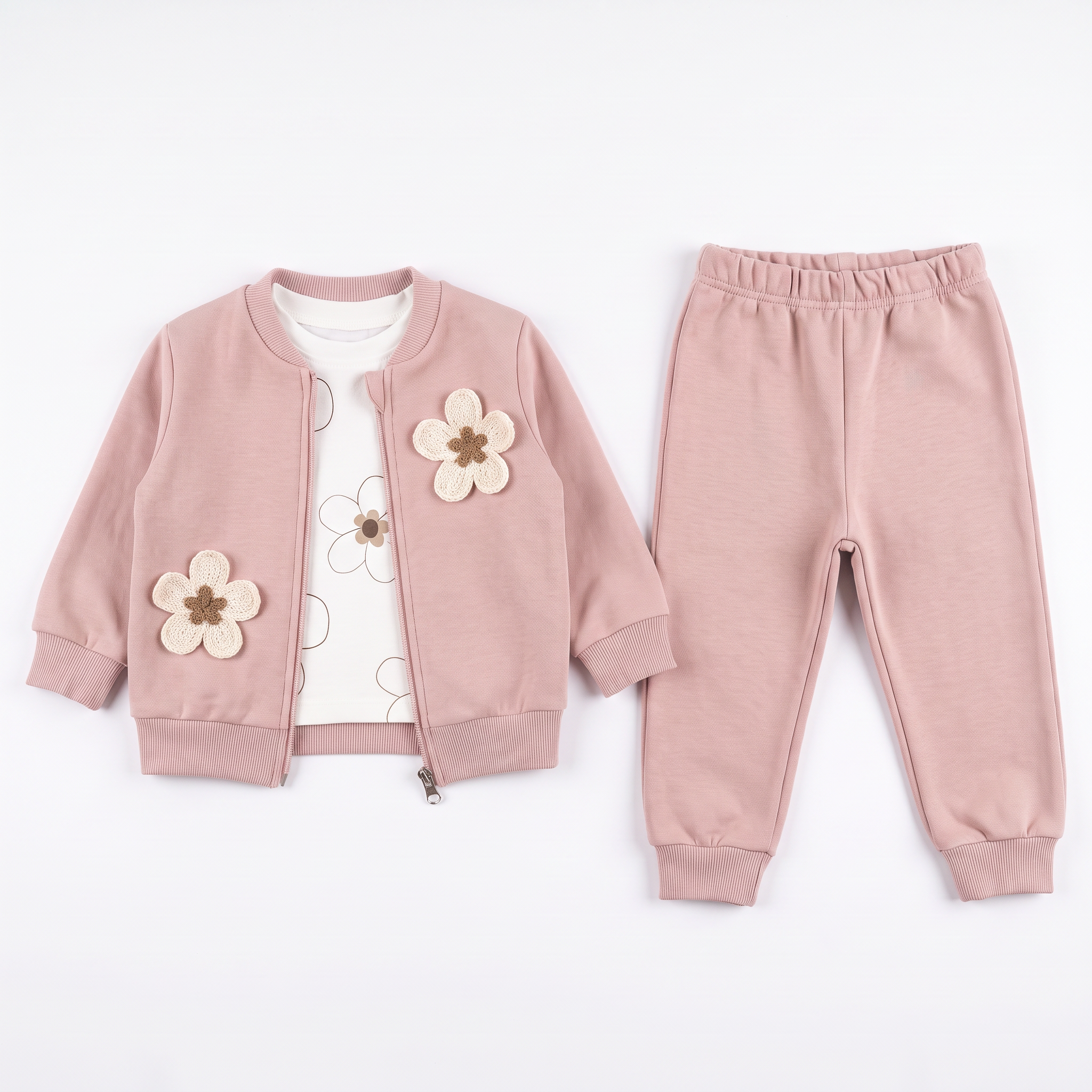Floral Charm 3PC Jogger Set