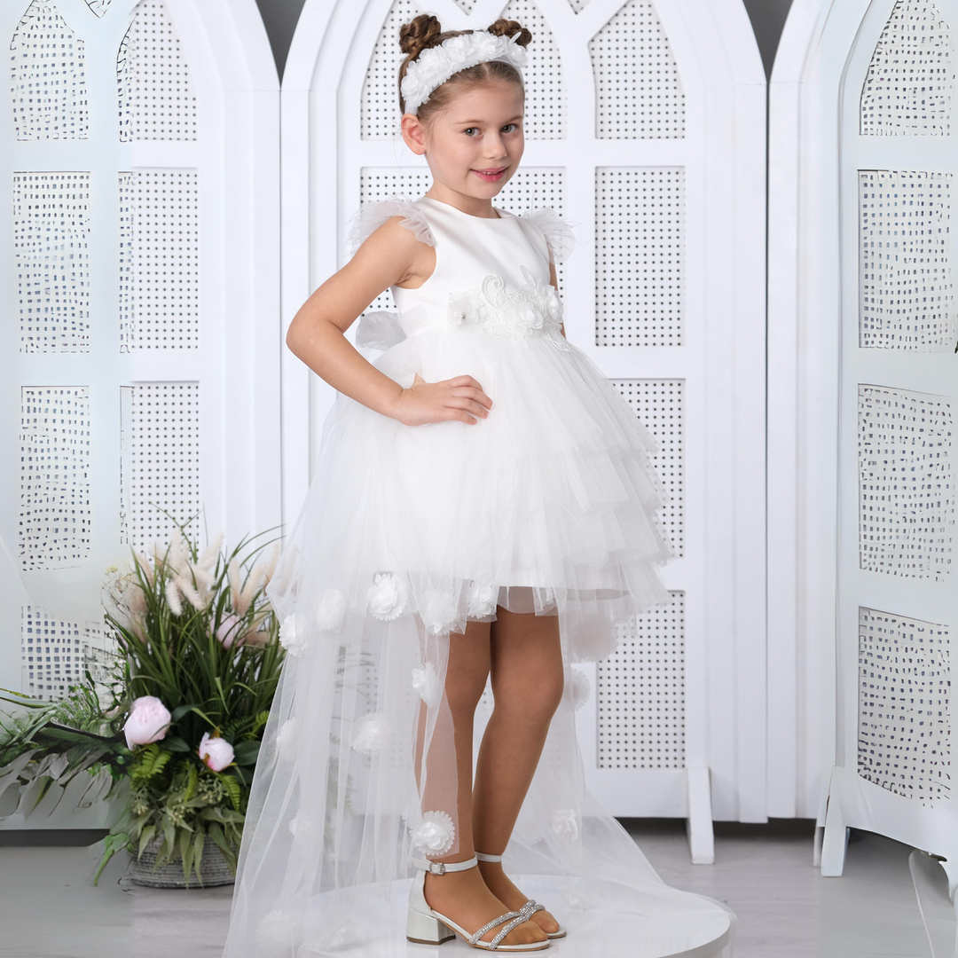 Robe longue traînée de Princessa Pia