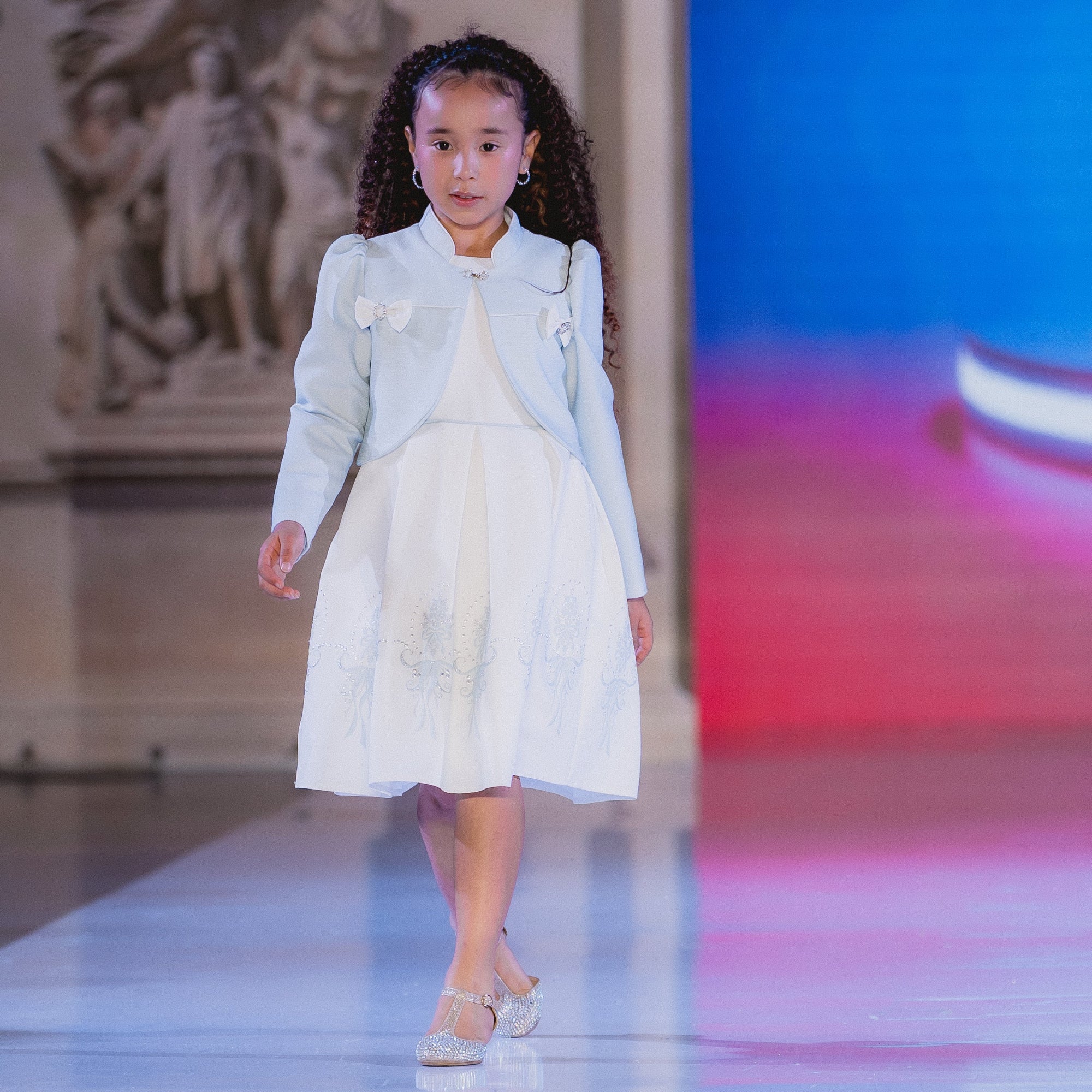 Baby Blue Elegant Girl Dress