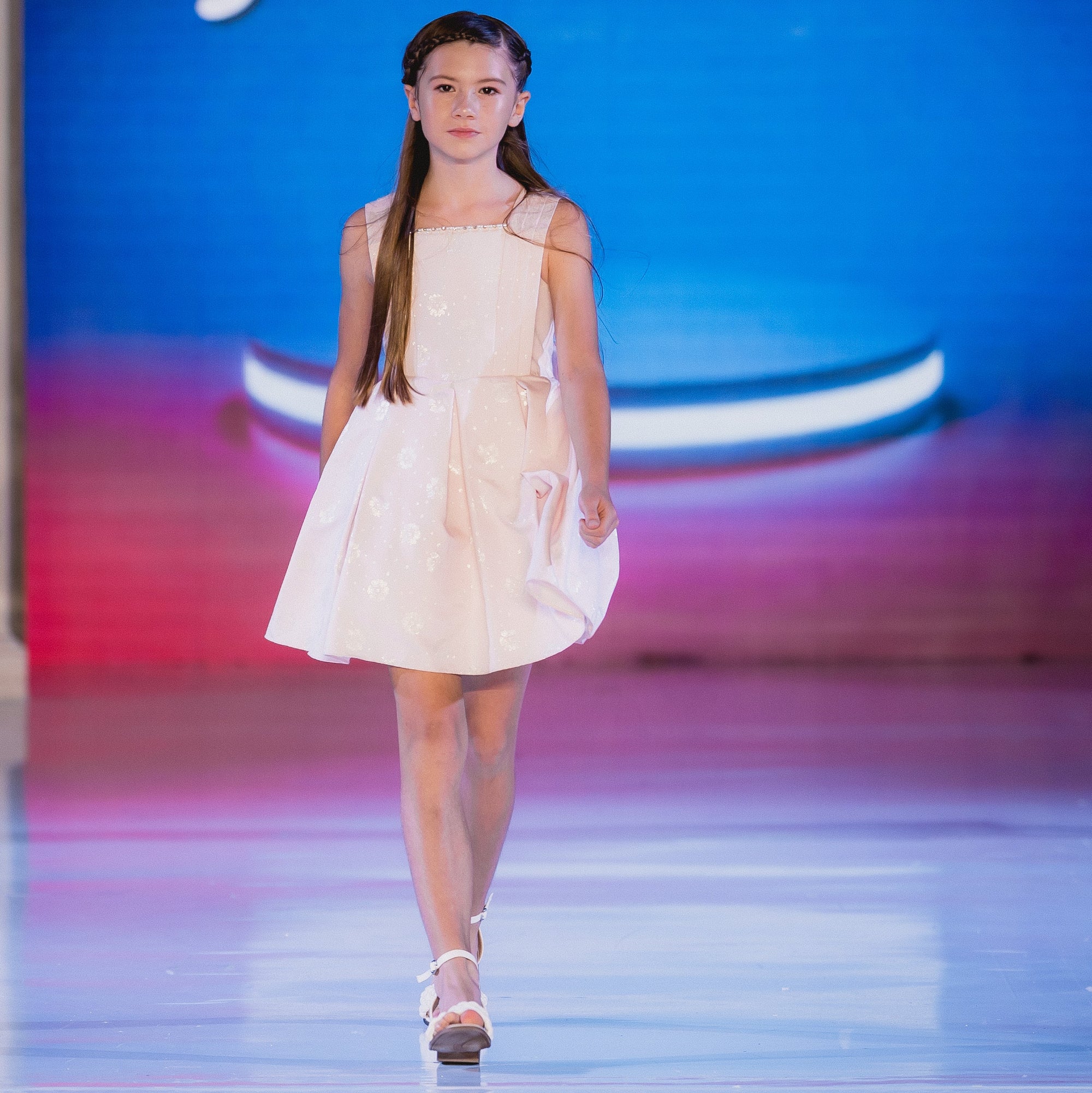 Pink Stardust Girls Formal Dress