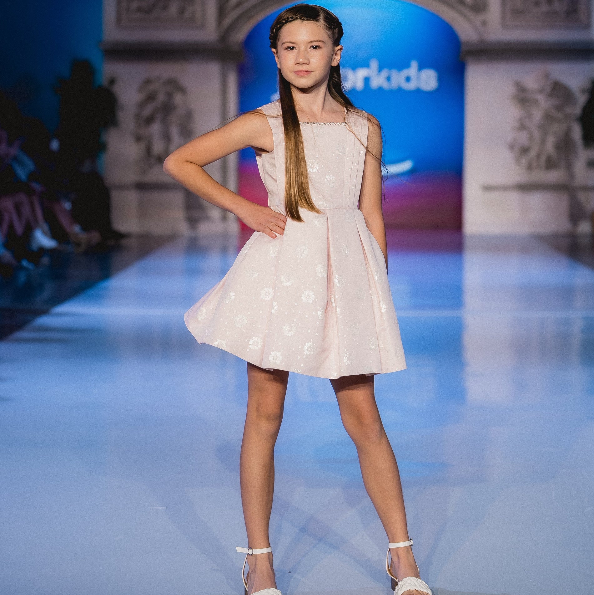 Pink Stardust Girls Formal Dress