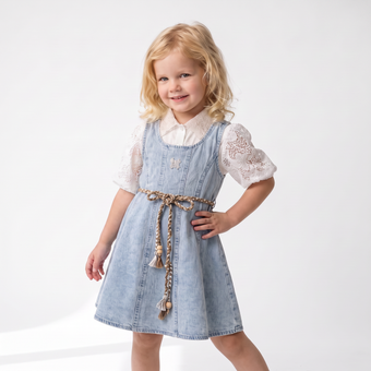 Blue Dafne Girls Dress