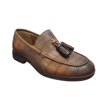 Leather Croco Loafer