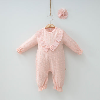 Ensemble de pyjama pour filles avec nœud à froufrous
