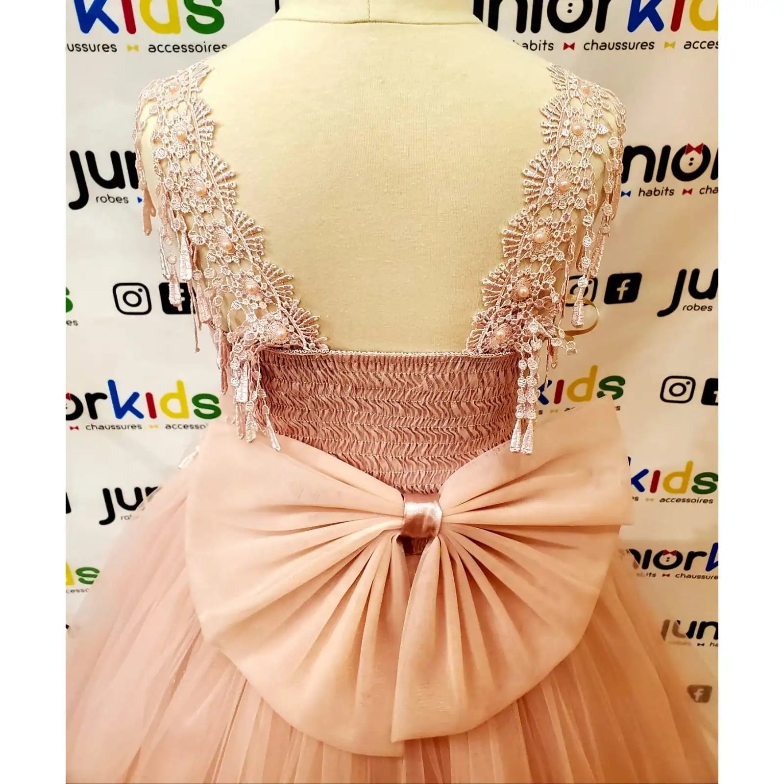 European Princess Dress: Lace Tulle Gown | Junior Kids European Princess Dress: Lace Tulle Gown | Junior Kids