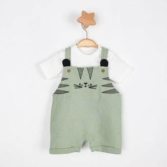 Tiger Baby Boys Overall Set