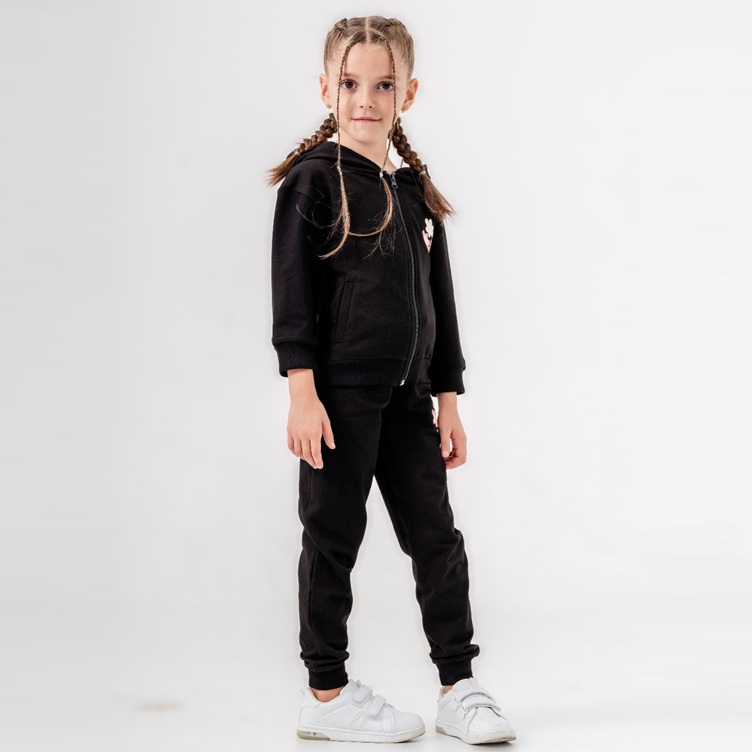 Ensemble de jogging en coton à fleurs conviviales