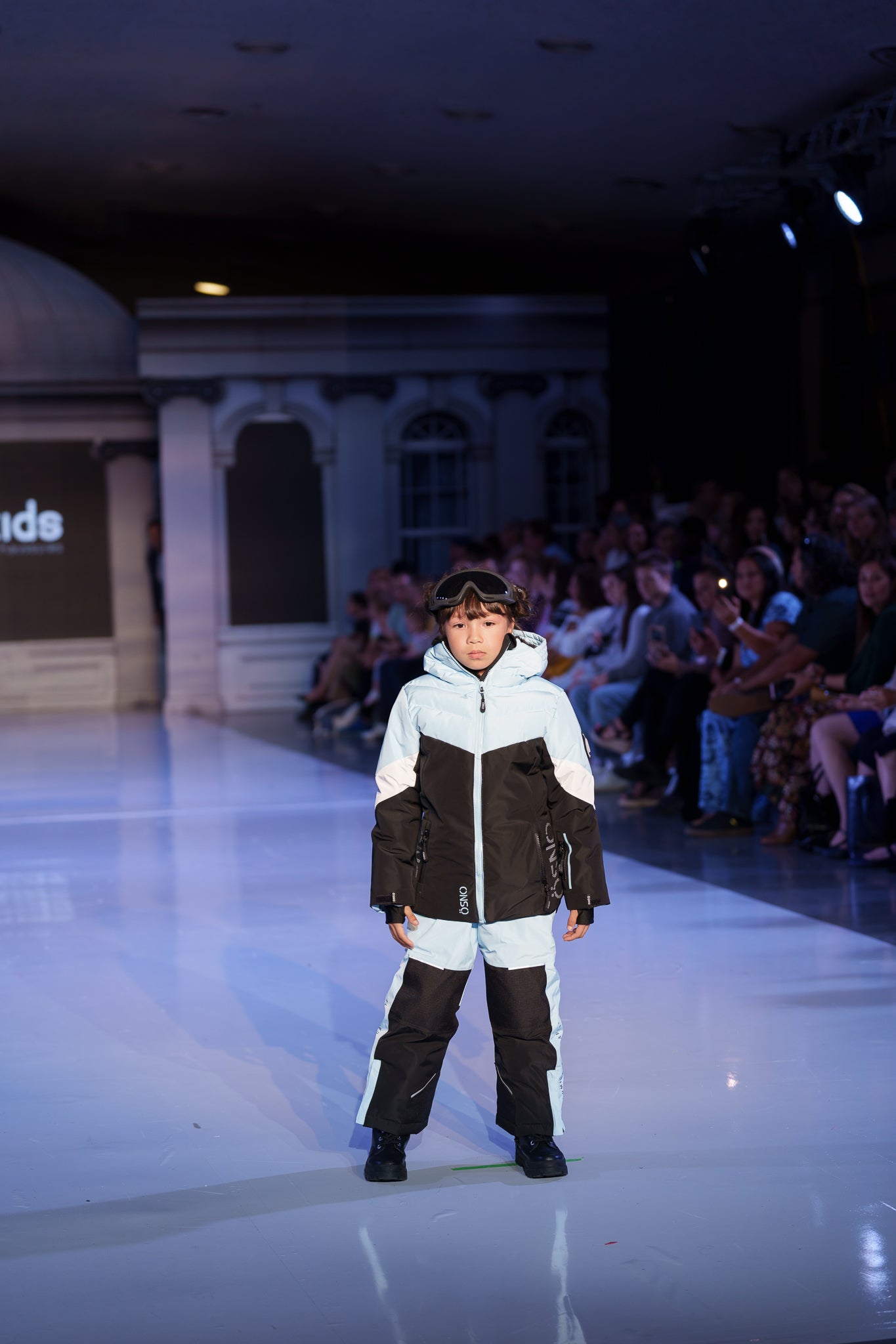 Lily's Performance girls snowsuit in blue by Junior Kids