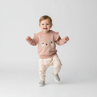 Cozy Koala Girls Jogger Set