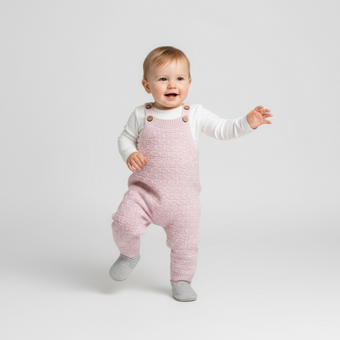 Knitted Newborn Overall Set