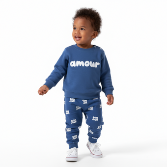 Amour Unisex Cotton Joggers Set