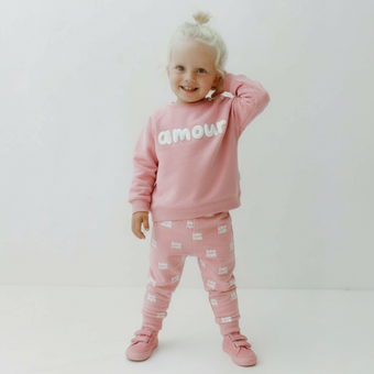 Amour Girls Cotton Joggers Set