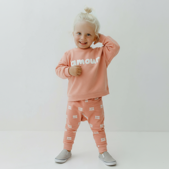 Amour Girls Cotton Joggers Set