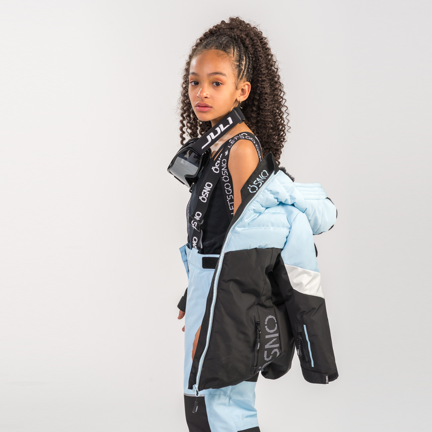 Lily's Performance girls snowsuit in blue by Junior Kids