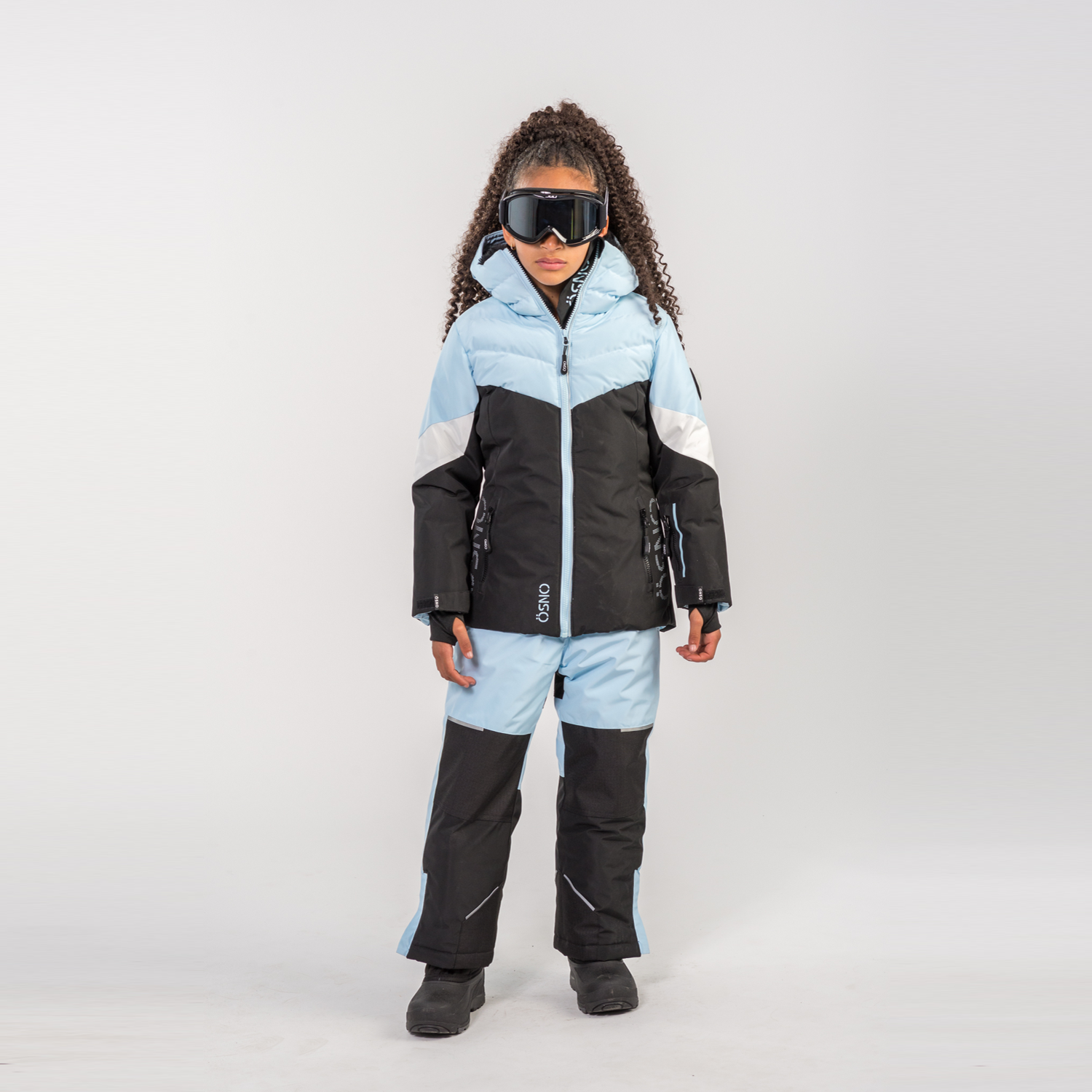 Lily's Performance girls snowsuit in blue by Junior Kids