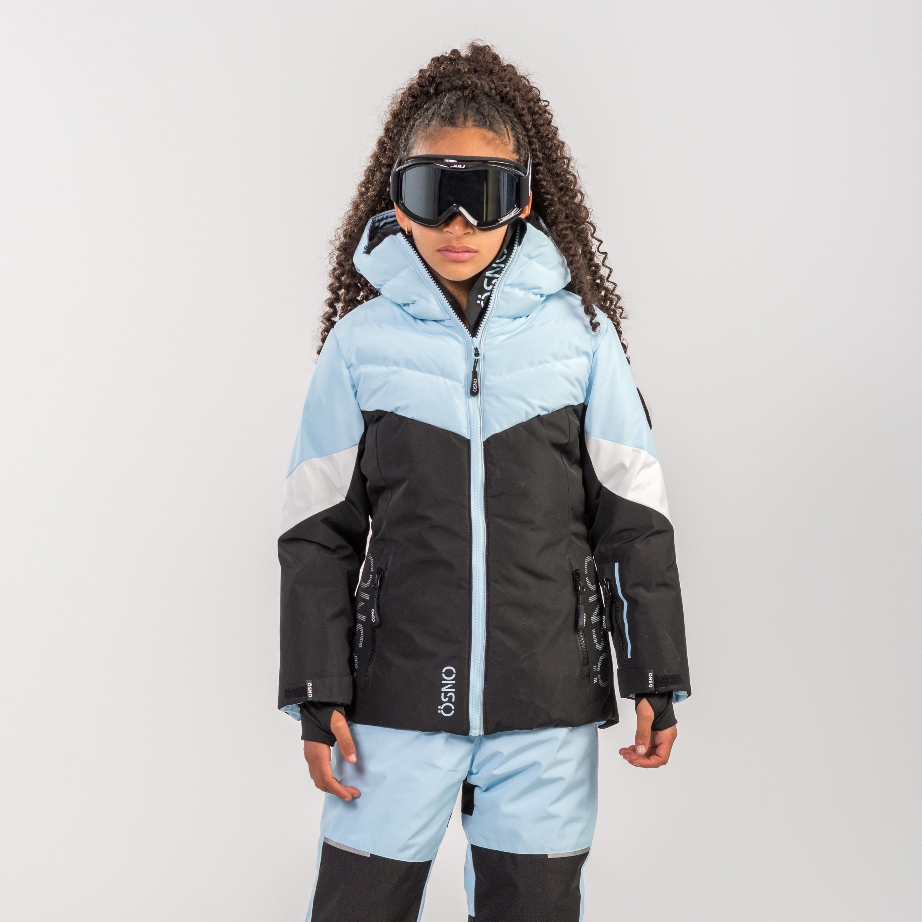 Lily's Performance girls snowsuit in blue by Junior Kids