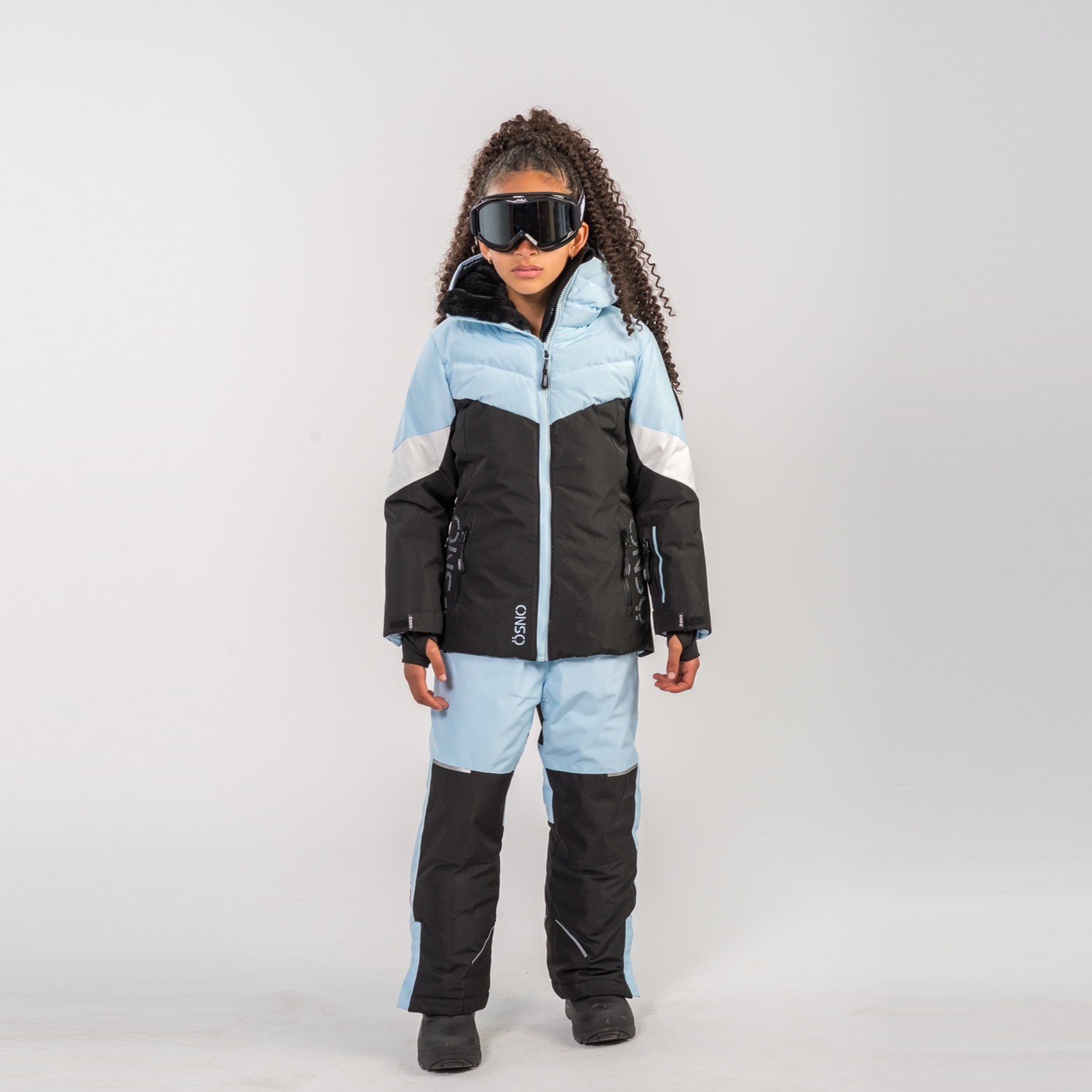 Lily's Performance girls snowsuit in blue by Junior Kids