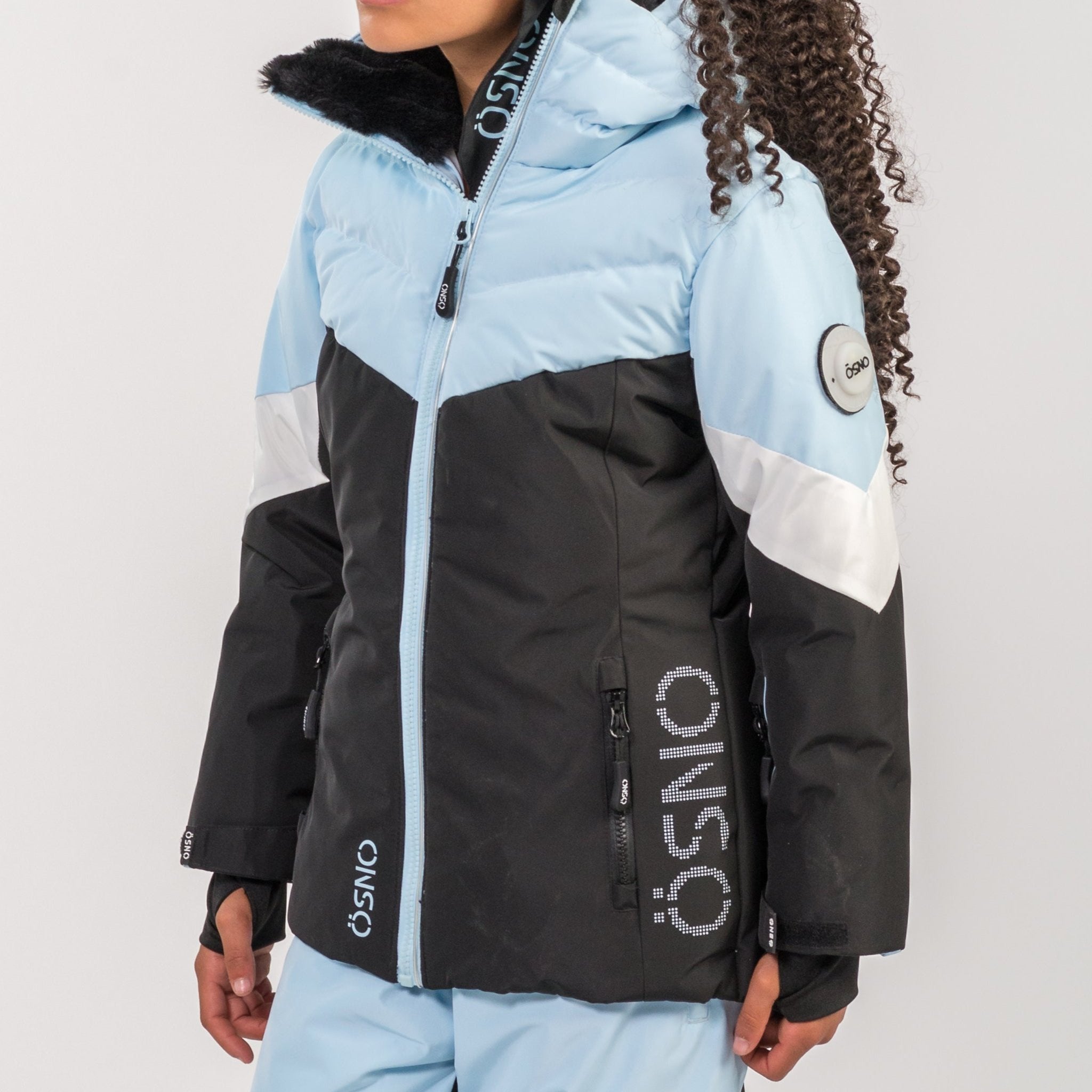 Lily's Performance girls snowsuit in blue by Junior Kids